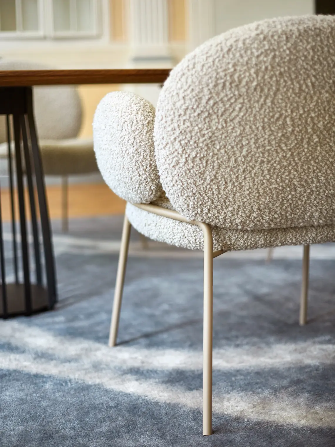 Freifrau Nana armchair at Schloss Arff launch event - luxury lounge chair available at Goettling Interiors